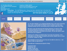Tablet Screenshot of on-the-move-mobility.co.uk